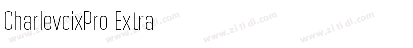 CharlevoixPro Extra字体转换